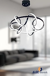 Kuzey Siyah Led Avize