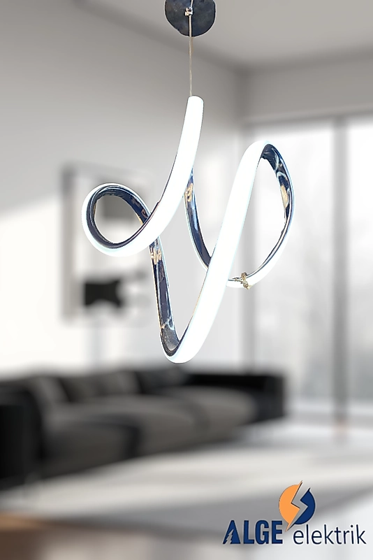 Damla Krom Led Avize