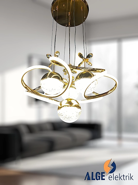 Drone 4 Top Gold Led Avize