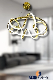 Kuzey Gold Led Avize