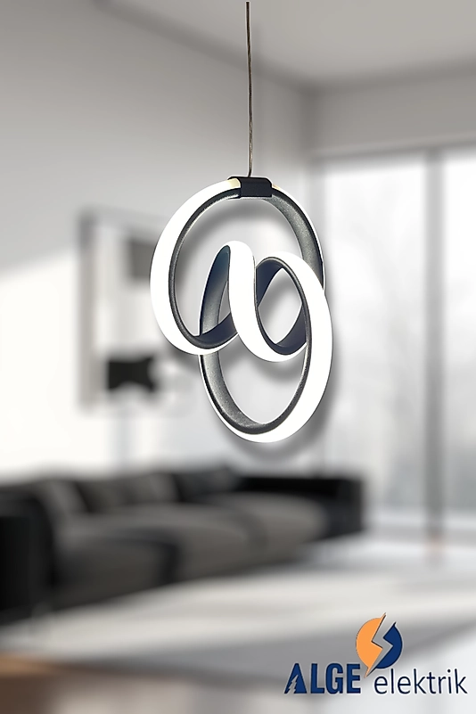 Mini İmza Siyah Led Avize