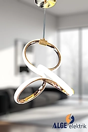 Yonca Gold Led Avize