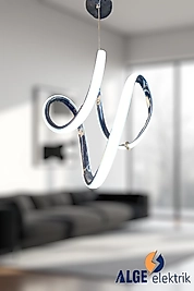 Damla Krom Led Avize